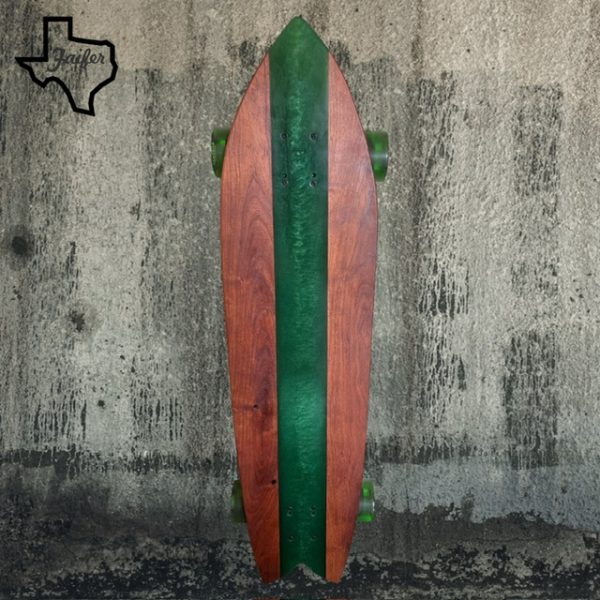Mesquite/Epoxy Longboard Skateboard2